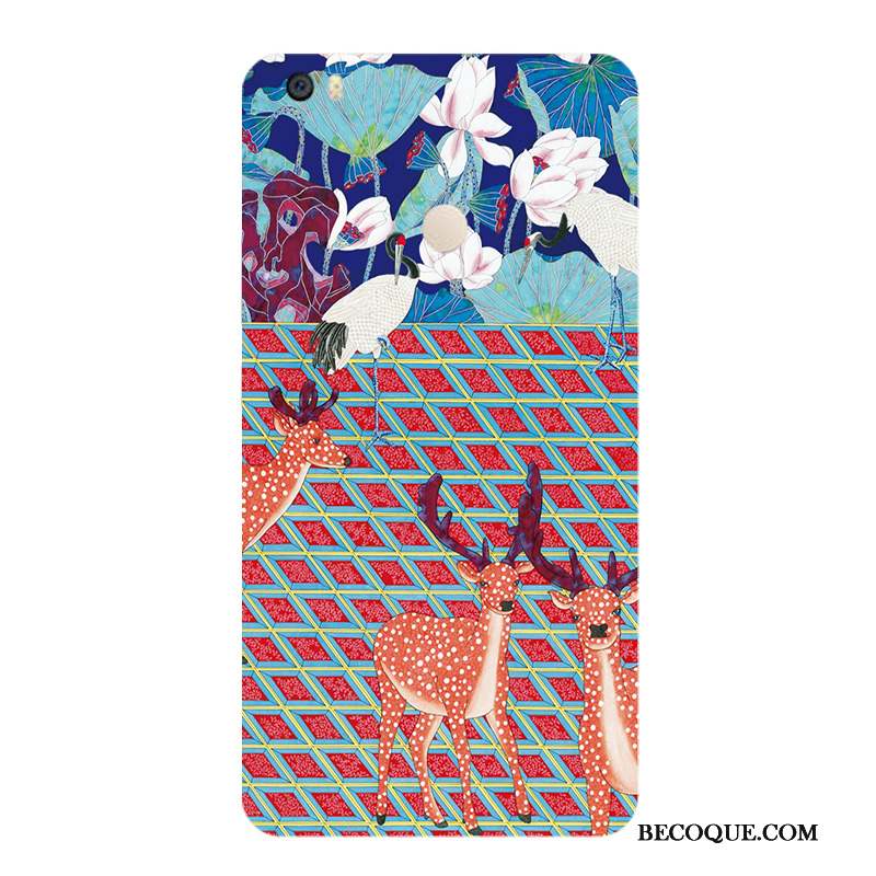 Mi Max 2 Coque Étui Rayé Fleur Personnalité Couleur Vent