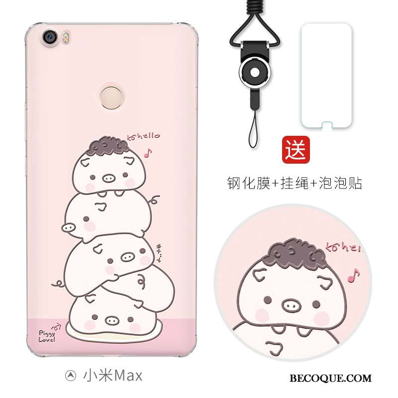 Mi Max 2 Dessin Animé Petit Charmant Multicolore Créatif Coque De Téléphone