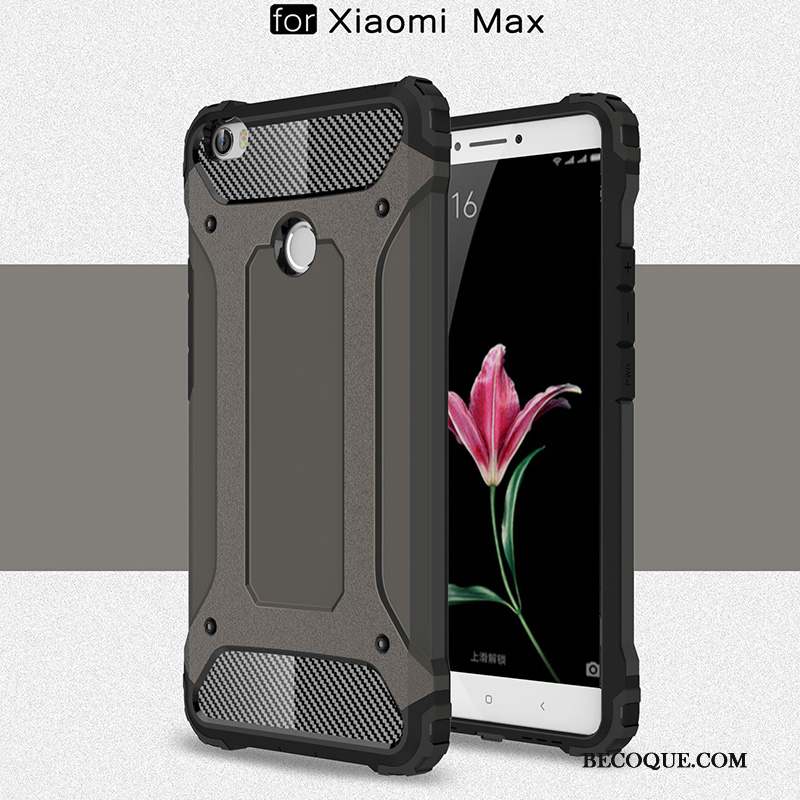 Mi Max 2 Délavé En Daim Coque De Téléphone Or Incassable Petit Tout Compris