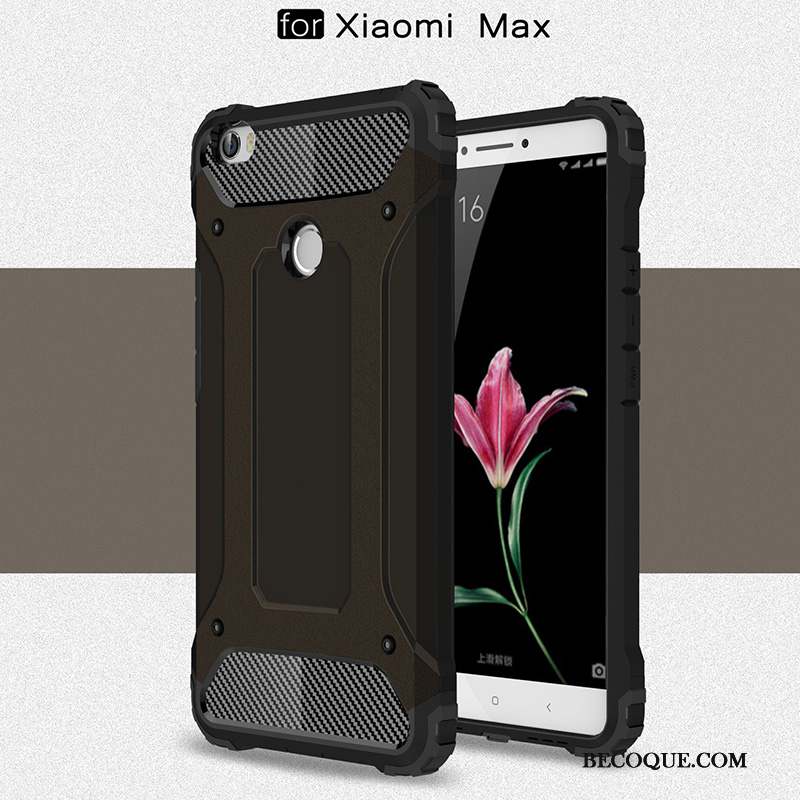 Mi Max 2 Délavé En Daim Coque De Téléphone Or Incassable Petit Tout Compris