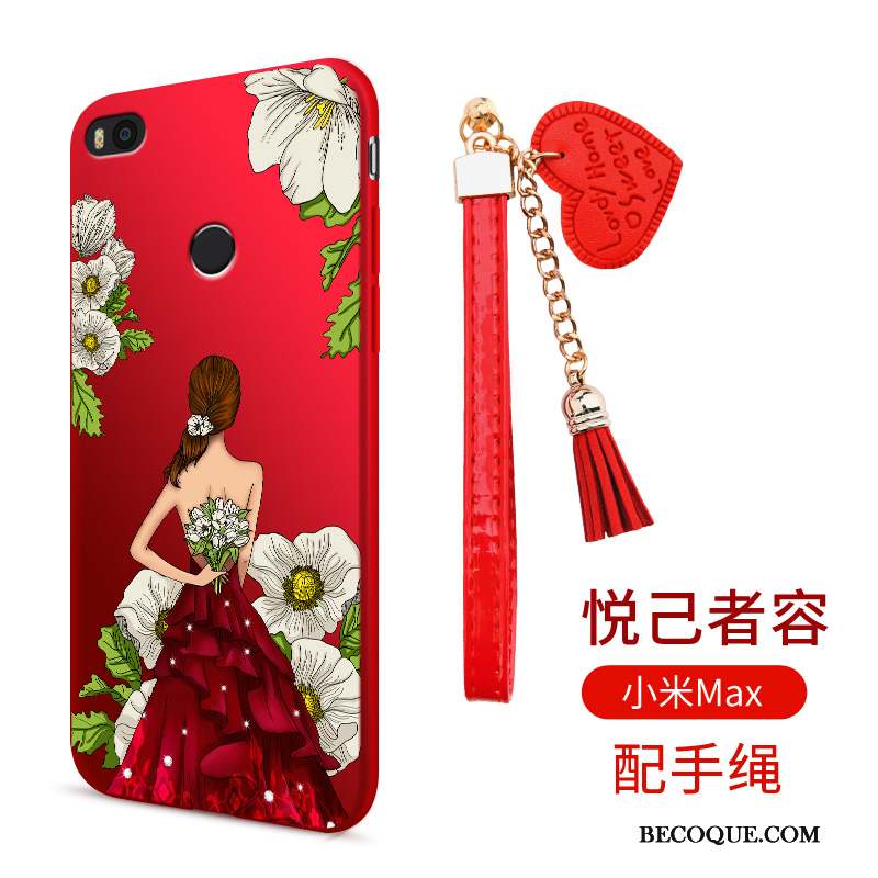 Mi Max 2 Fluide Doux Coque Tendance Incassable De Téléphone Rouge