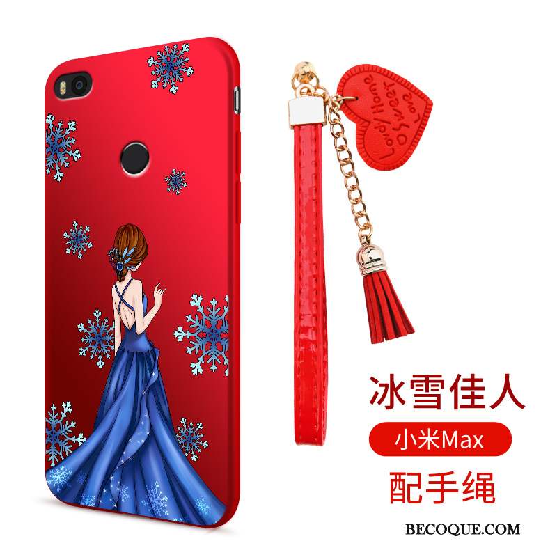 Mi Max 2 Fluide Doux Coque Tendance Incassable De Téléphone Rouge