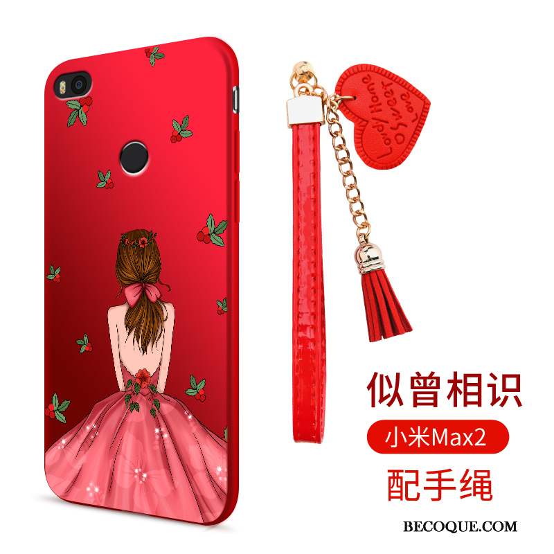 Mi Max 2 Fluide Doux Coque Tendance Incassable De Téléphone Rouge