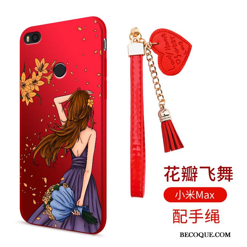 Mi Max 2 Fluide Doux Coque Tendance Incassable De Téléphone Rouge