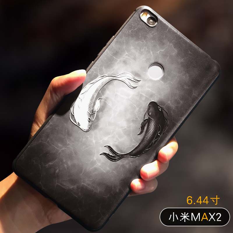 Mi Max 2 Incassable Créatif Coque De Téléphone Étui Jaune Silicone
