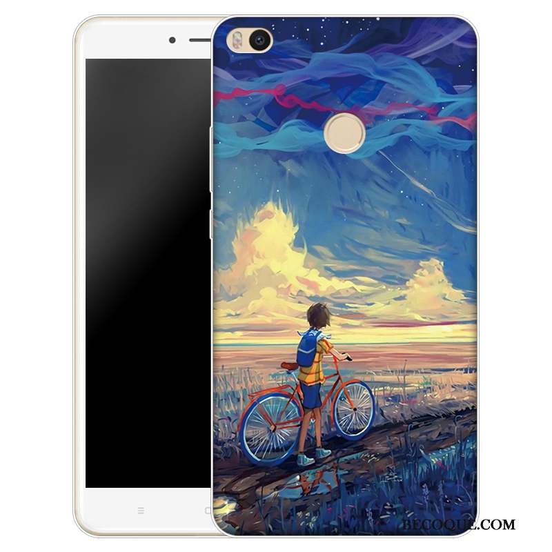 Mi Max 2 Incassable Silicone Rose Étui Coque De Téléphone Petit