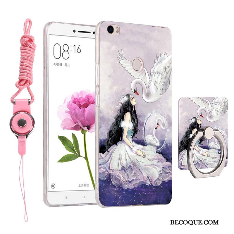 Mi Max 2 Petit Ornements Suspendus Dessin Animé Charmant Silicone Coque De Téléphone