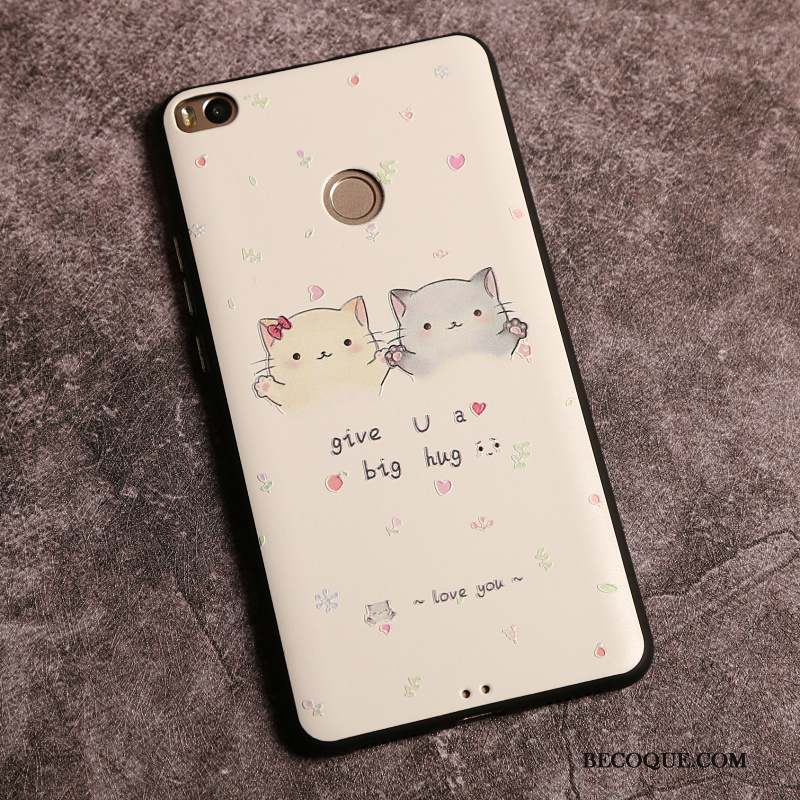 Mi Max 2 Silicone Fluide Doux Coque De Téléphone Petit Rose Tendance