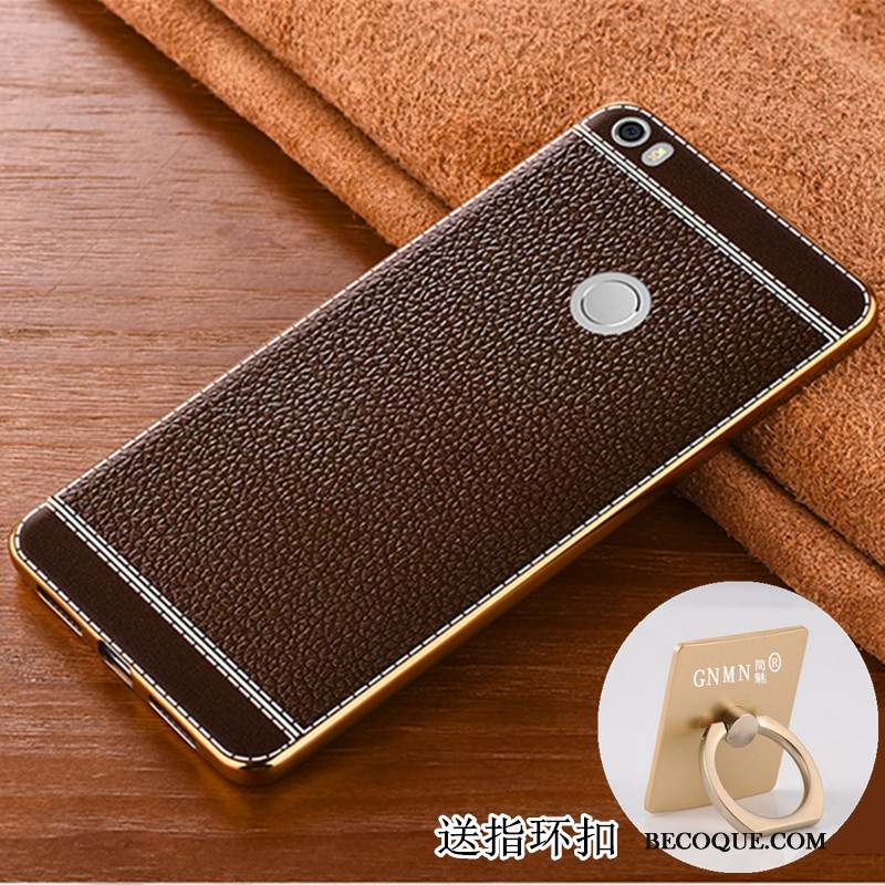 Mi Max 2 Téléphone Portable Coque Cuir Petit Étui Incassable