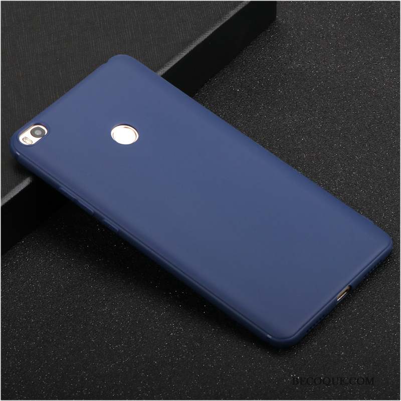 Mi Max 2 Étui Coque De Téléphone Délavé En Daim Rouge En Silicone Protection