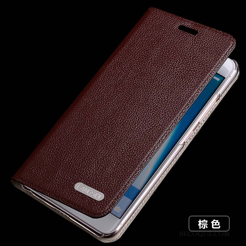 Mi Max 2 Étui En Cuir Housse Silicone Coque Fluide Doux Business