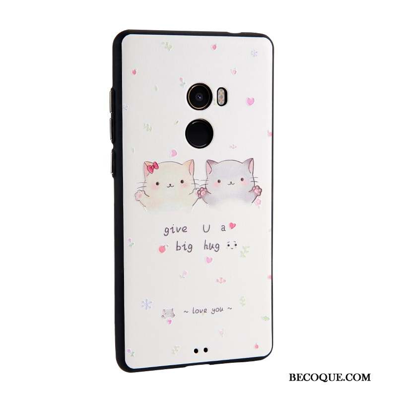 Mi Mix 2 Business Protection Étui En Cuir Coque De Téléphone Bleu Clair Dessin Animé