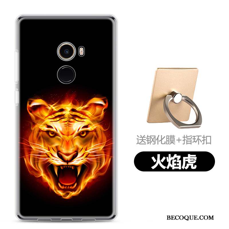 Mi Mix 2 Coque Charmant Incassable Téléphone Portable Bleu Clair Fluide Doux Dessin Animé