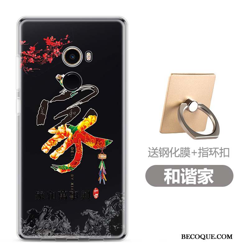 Mi Mix 2 Coque Charmant Incassable Téléphone Portable Bleu Clair Fluide Doux Dessin Animé