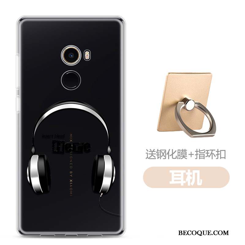 Mi Mix 2 Coque Charmant Incassable Téléphone Portable Bleu Clair Fluide Doux Dessin Animé