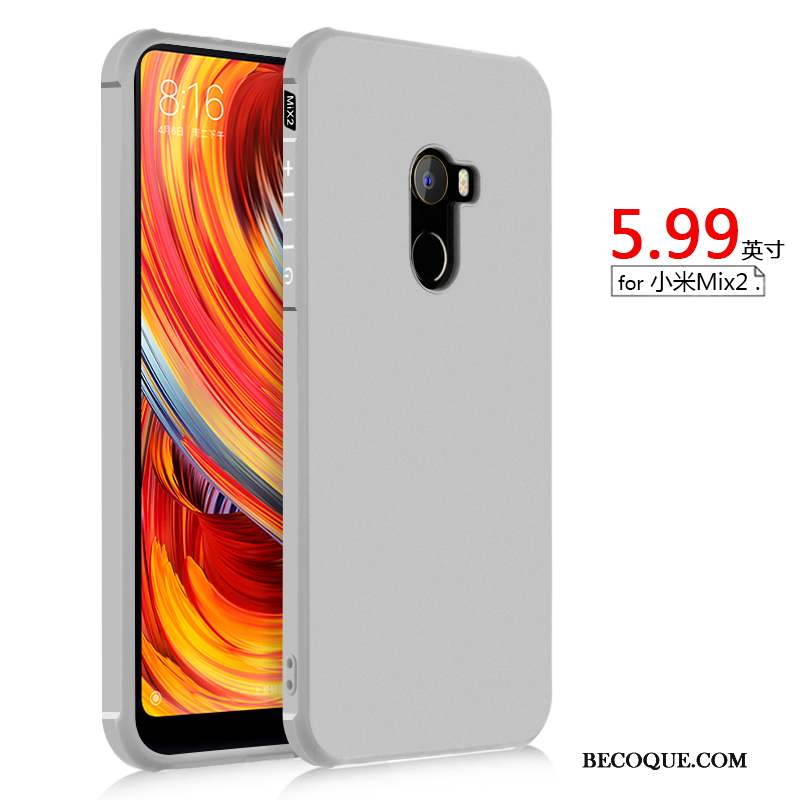 Mi Mix 2 Coque De Téléphone En Silicone Tout Compris Petit Protection Étui