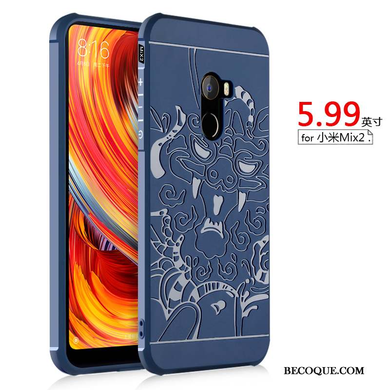 Mi Mix 2 Coque De Téléphone En Silicone Tout Compris Petit Protection Étui