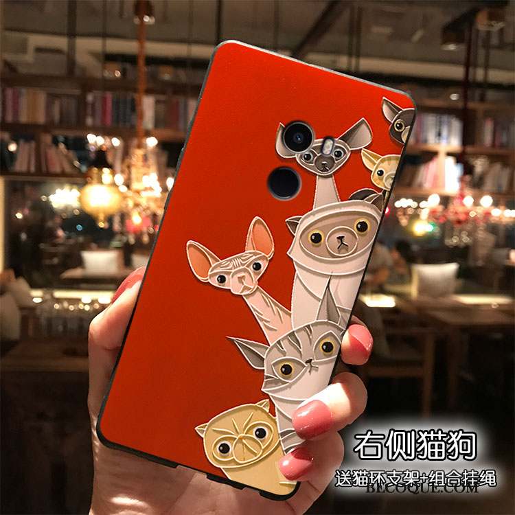 Mi Mix 2 Coque De Téléphone Incassable Petit Rouge Nouveau Super Mignon