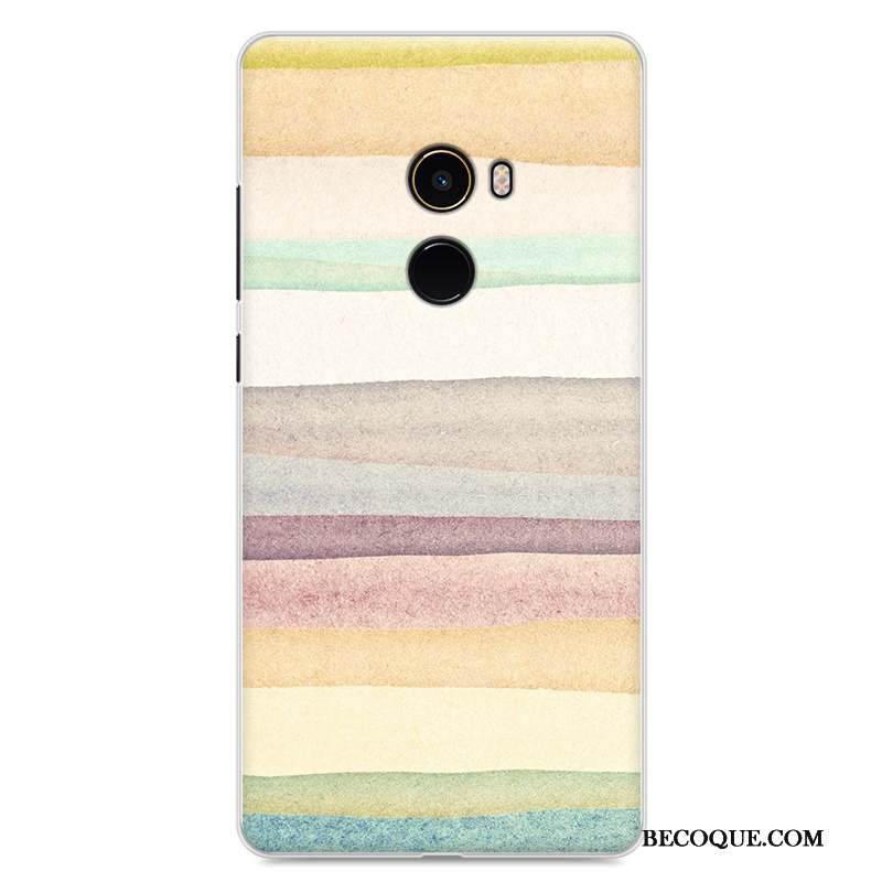 Mi Mix 2 Coque De Téléphone Peinture Étui Protection Incassable Fluide Doux