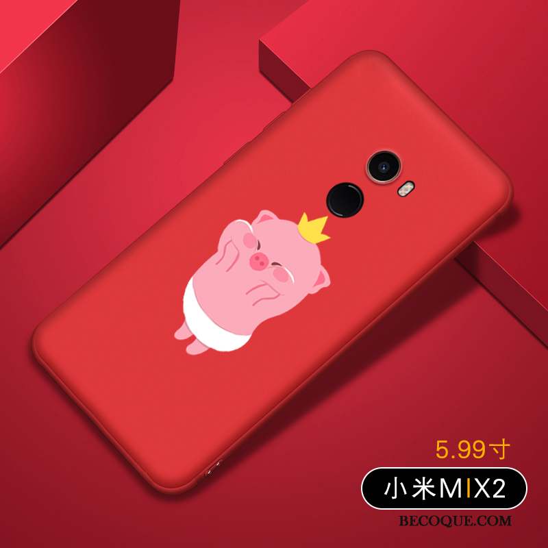 Mi Mix 2 Coque De Téléphone Personnalité Étui Petit Créatif Fluide Doux