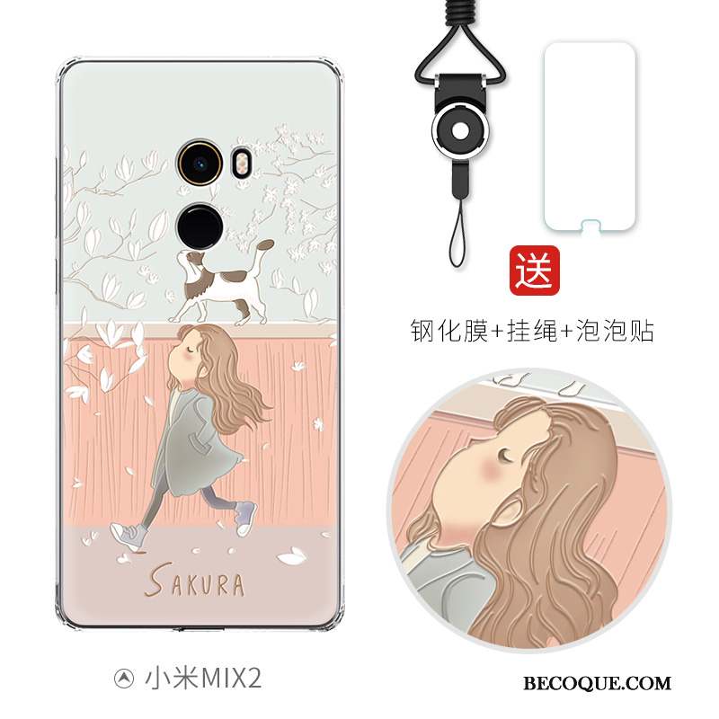 Mi Mix 2 Coque De Téléphone Tout Compris Ballon Créatif Dessin Animé Incassable