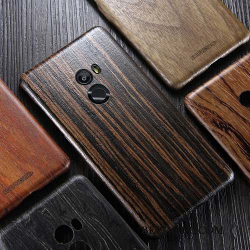 Mi Mix 2 Coque En Bois Noir Petit Protection Bois Massif Étui