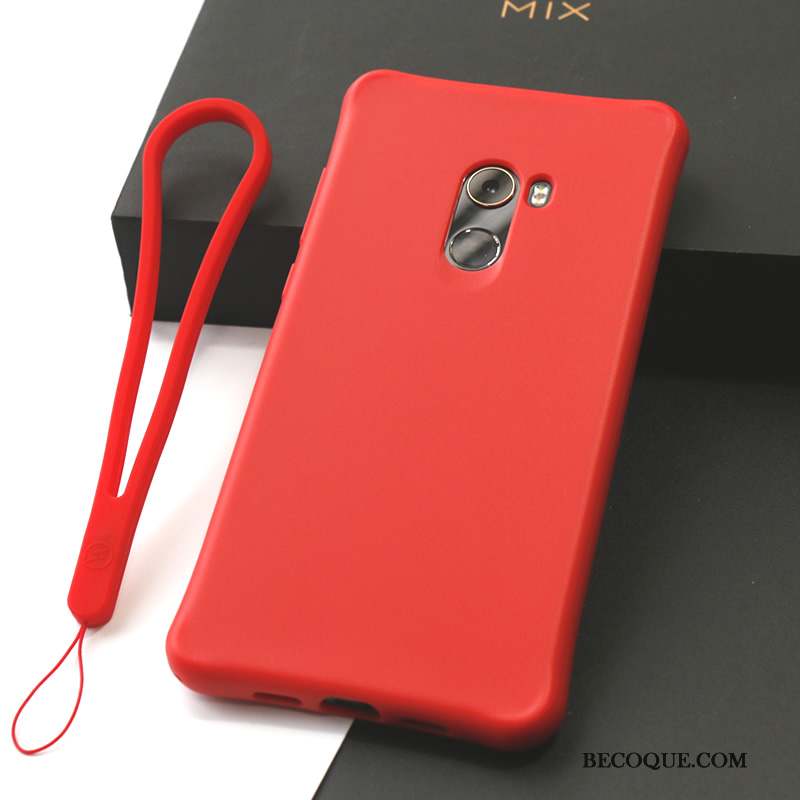 Mi Mix 2 Coque Incassable Petit Téléphone Portable Vert Silicone Support
