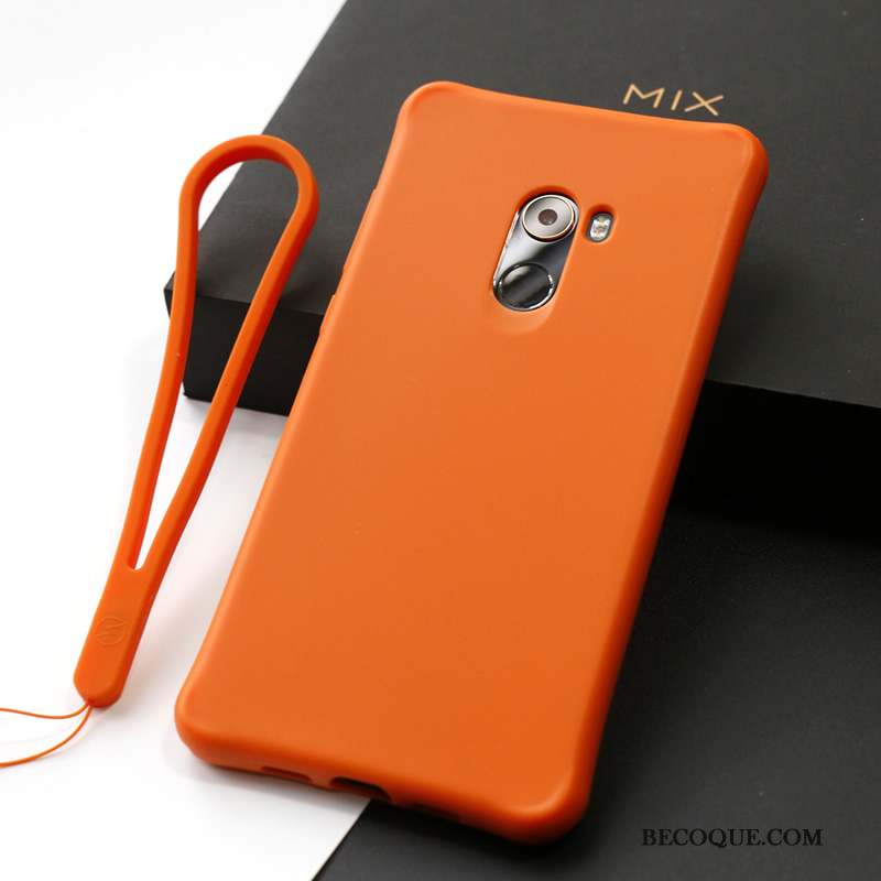 Mi Mix 2 Coque Incassable Petit Téléphone Portable Vert Silicone Support