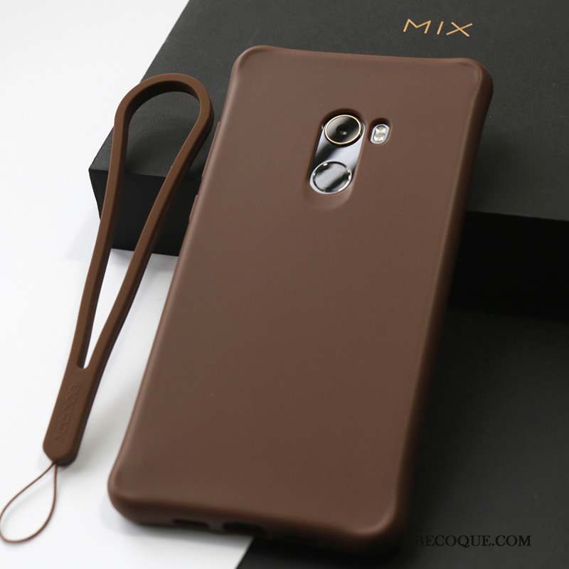 Mi Mix 2 Coque Incassable Petit Téléphone Portable Vert Silicone Support