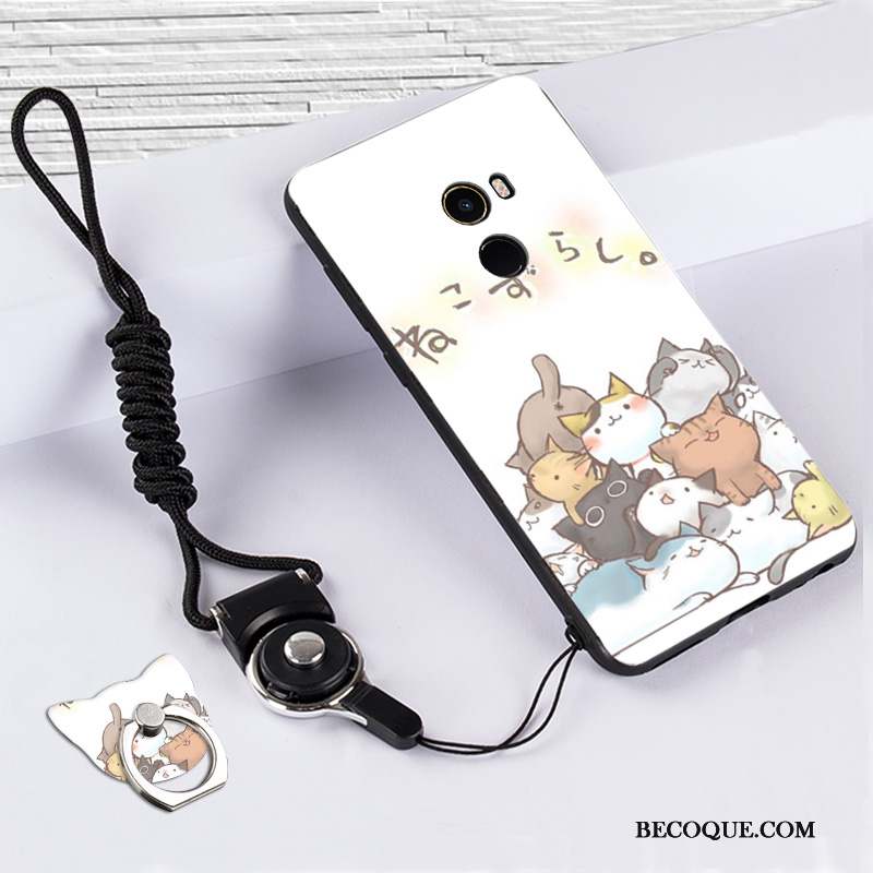 Mi Mix 2 Coque Protection Créatif Peinture Fluide Doux Personnalité Gaufrage