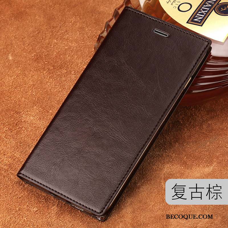 Mi Mix 2 Coque Protection Housse Personnalisé Trois Défenses Cuir Véritable Incassable