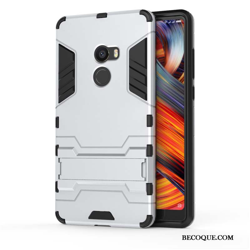 Mi Mix 2 Coque Support Créatif Silicone Tout Compris Incassable Petit