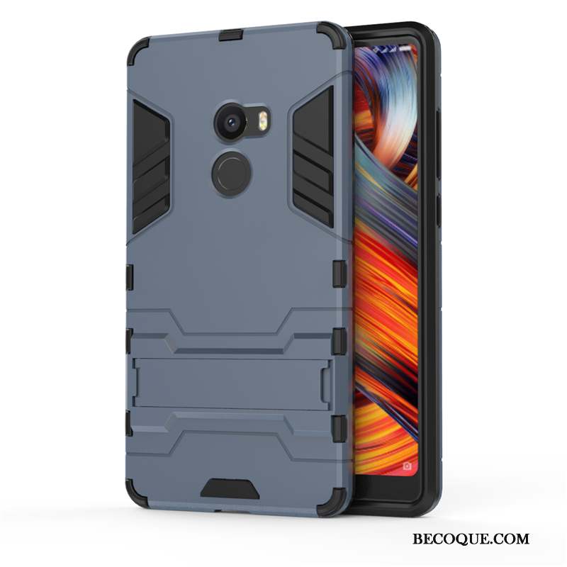 Mi Mix 2 Coque Support Créatif Silicone Tout Compris Incassable Petit