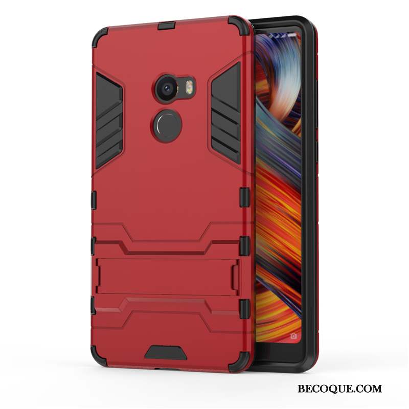 Mi Mix 2 Coque Support Créatif Silicone Tout Compris Incassable Petit