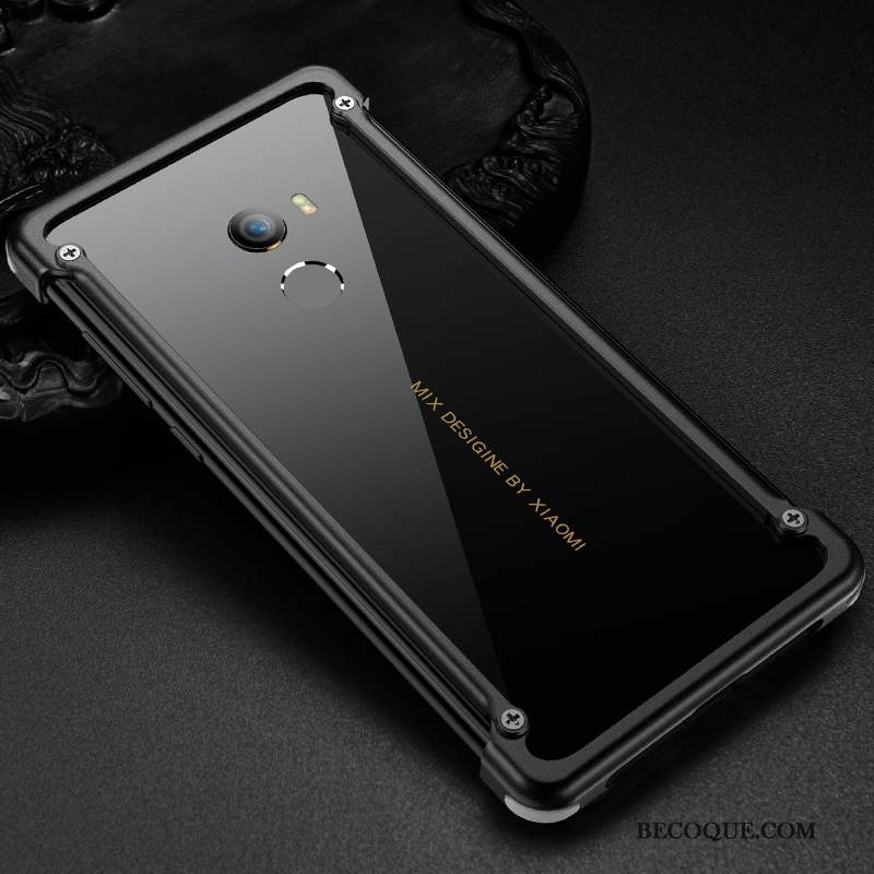 Mi Mix 2 Coque Étui Gris Personnalité Protection Tendance Petit