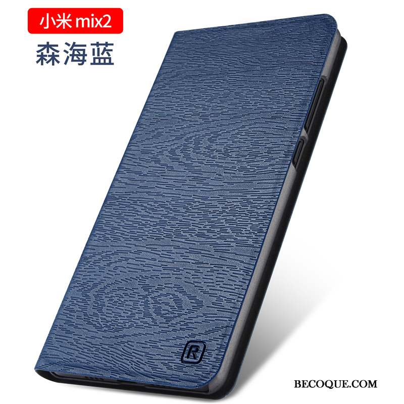 Mi Mix 2 Coque Étui Protection Petit Or Étui En Cuir Tout Compris