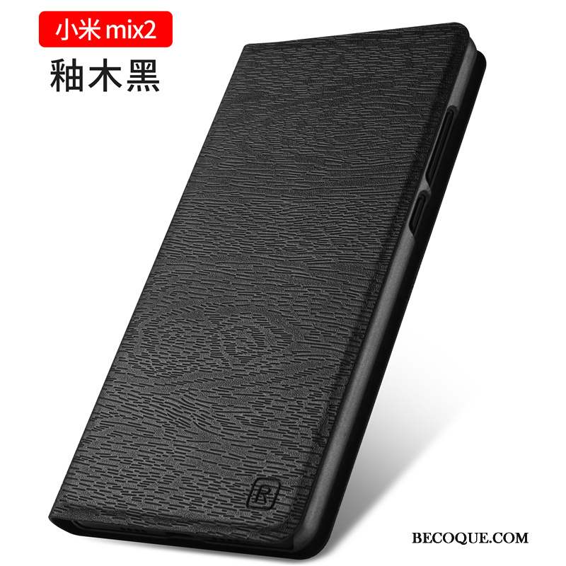 Mi Mix 2 Coque Étui Protection Petit Or Étui En Cuir Tout Compris