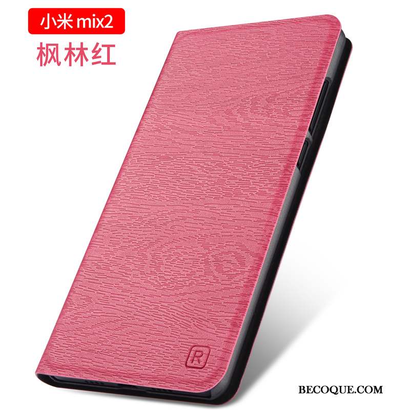 Mi Mix 2 Coque Étui Protection Petit Or Étui En Cuir Tout Compris