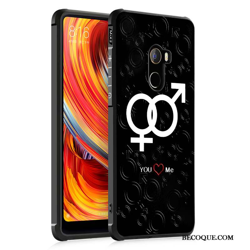 Mi Mix 2 Fluide Doux Incassable Personnalité Protection Coque De Téléphone Tout Compris