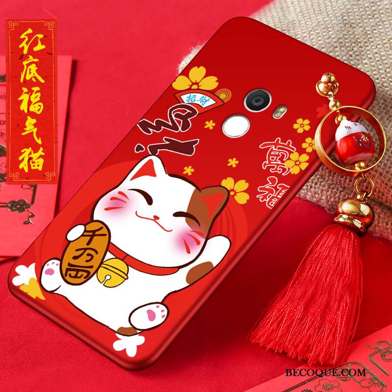 Mi Mix 2 Incassable Nouveau Silicone Coque De Téléphone Chat Rouge