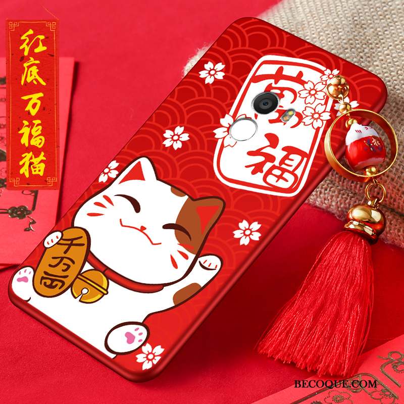 Mi Mix 2 Incassable Nouveau Silicone Coque De Téléphone Chat Rouge