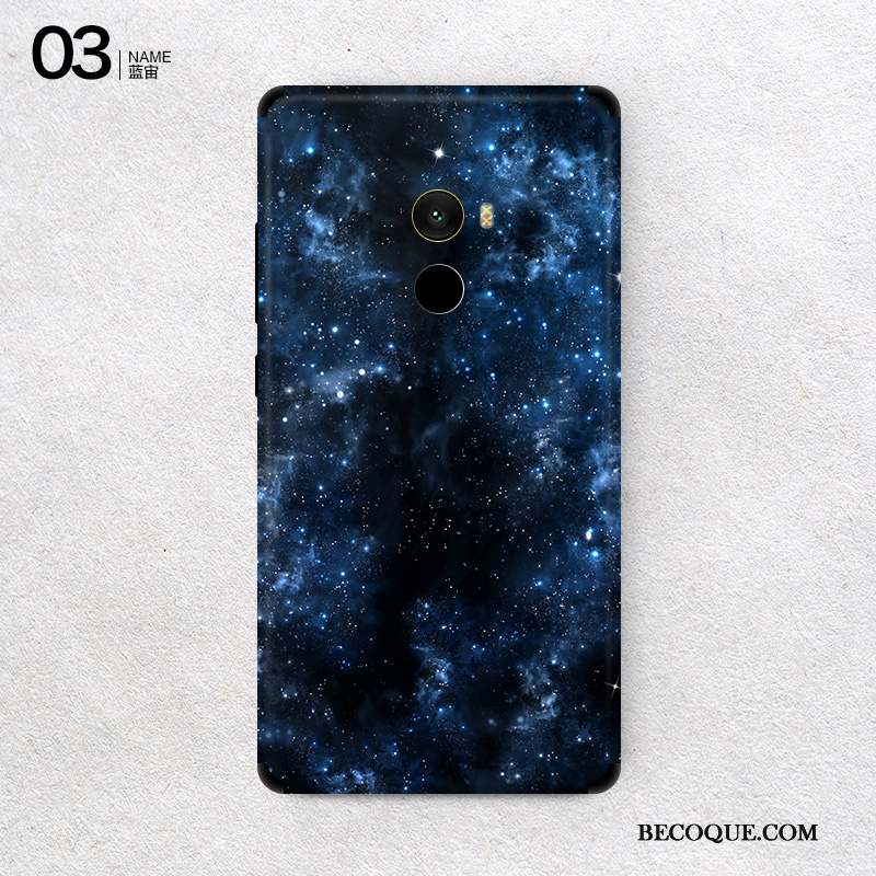 Mi Mix 2 Petit Couvercle Arrière Multicolore Créatif Coque Membrane