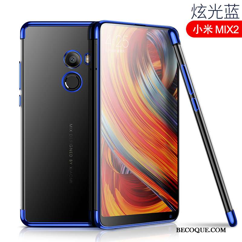 Mi Mix 2 Placage Personnalité Coque De Téléphone Incassable Transparent Tendance