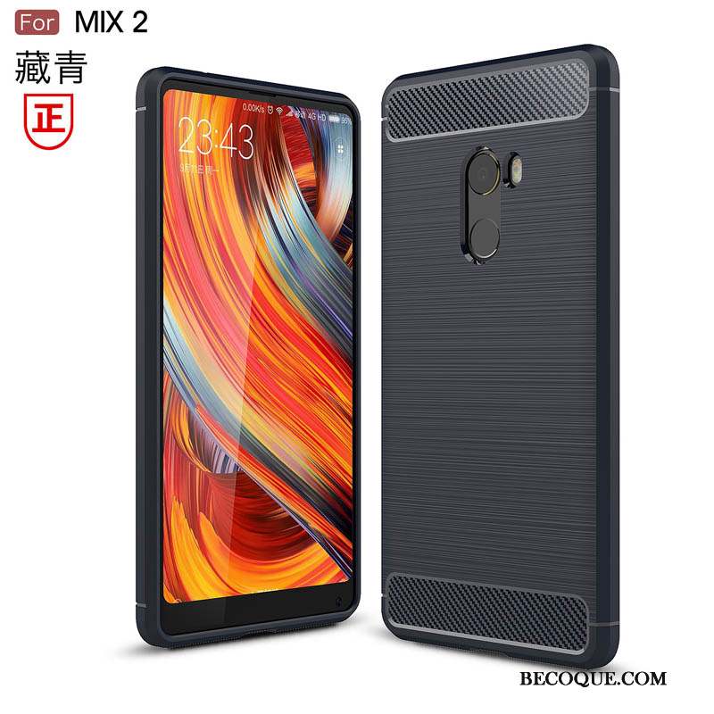 Mi Mix 2 Protection Incassable Silicone Tout Compris Coque De Téléphone Fluide Doux