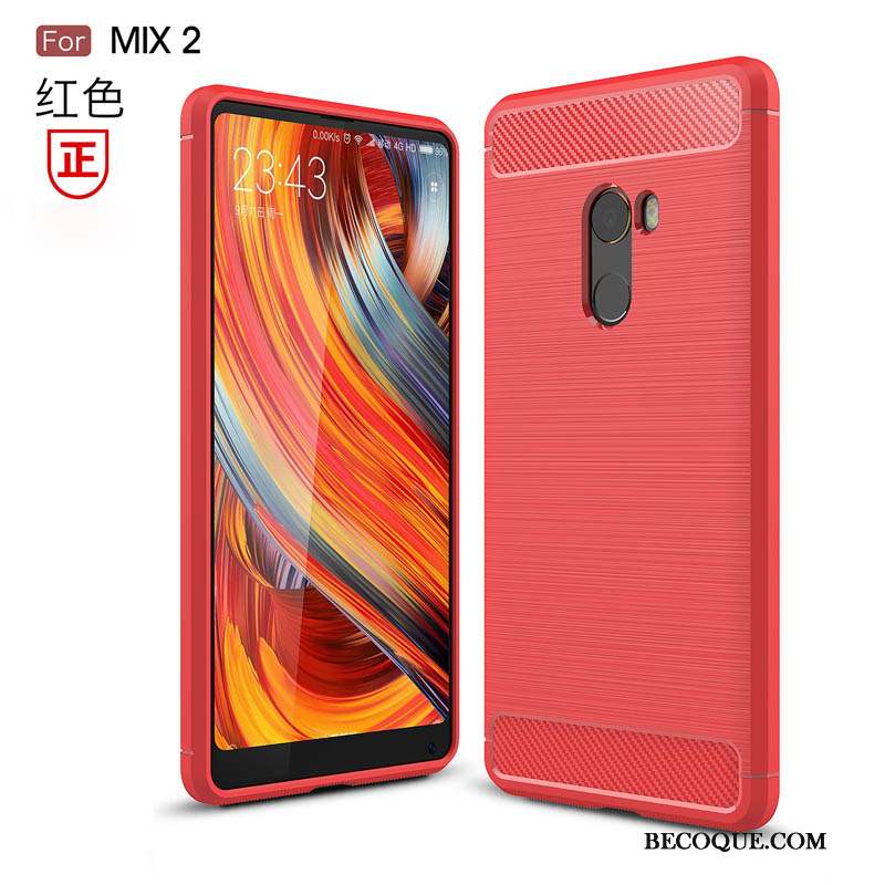 Mi Mix 2 Protection Incassable Silicone Tout Compris Coque De Téléphone Fluide Doux