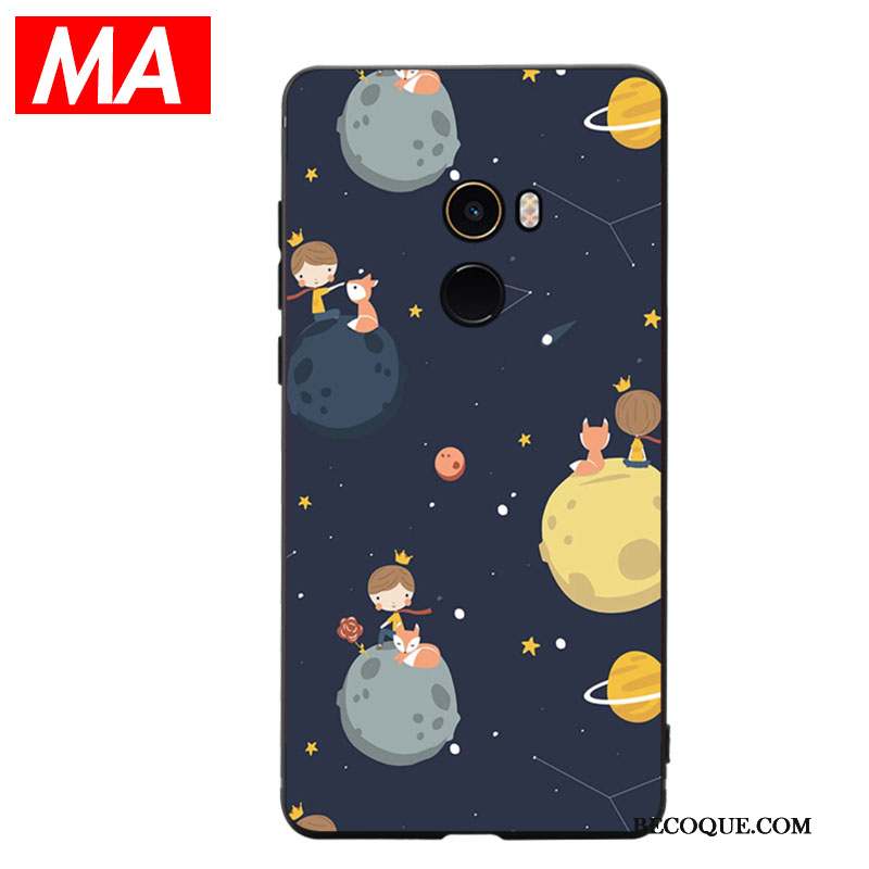 Mi Mix 2 Silicone Créatif Personnalité Abstrait Dessin Animé Coque De Téléphone