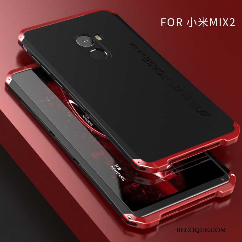 Mi Mix 2 Étui Délavé En Daim Téléphone Portable Tout Compris Silicone Coque