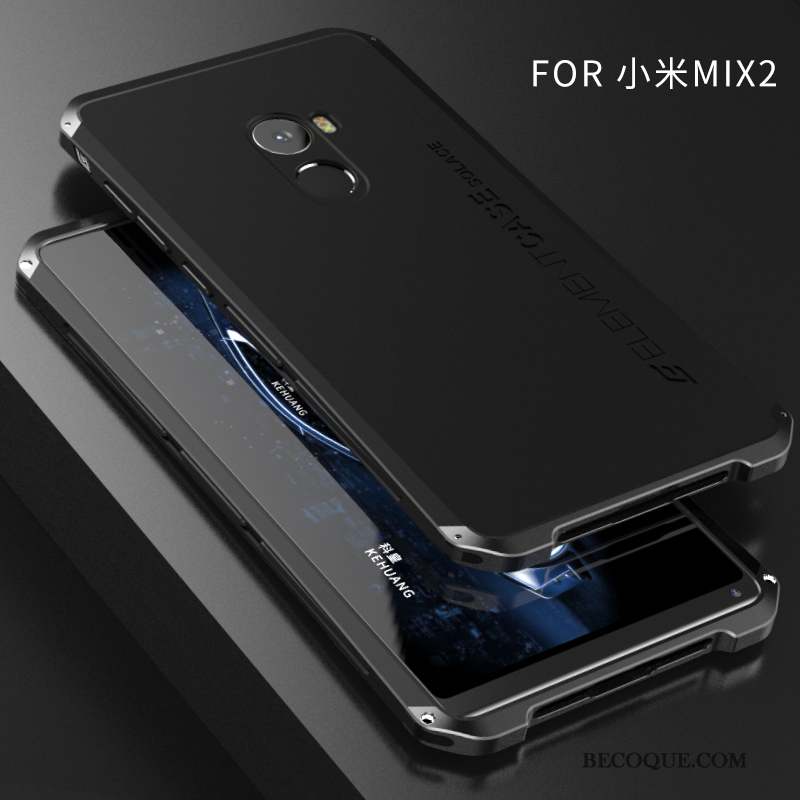 Mi Mix 2 Étui Délavé En Daim Téléphone Portable Tout Compris Silicone Coque