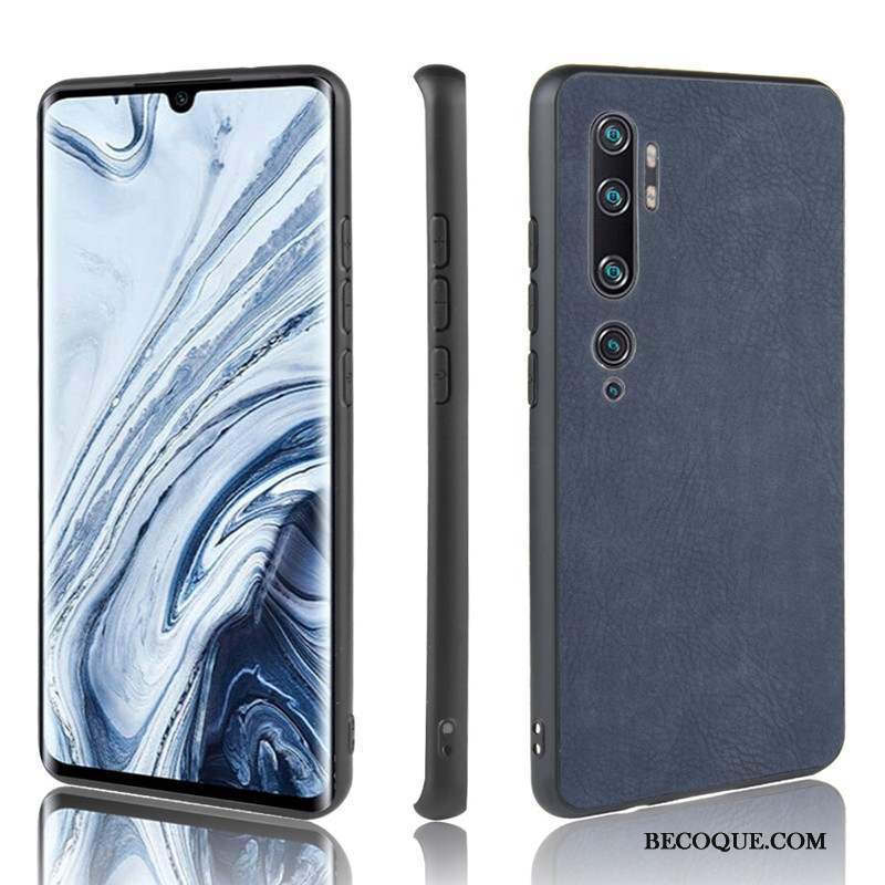 Mi Note 10 Coque Incassable Fluide Doux Petit Gris Protection Étui