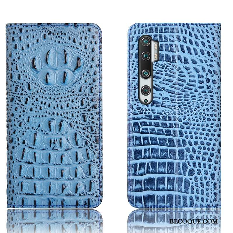 Mi Note 10 Coque Modèle Fleurie Incassable Tout Compris Étui Crocodile Protection